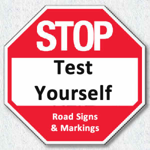 test yourself on roadsigns and markings